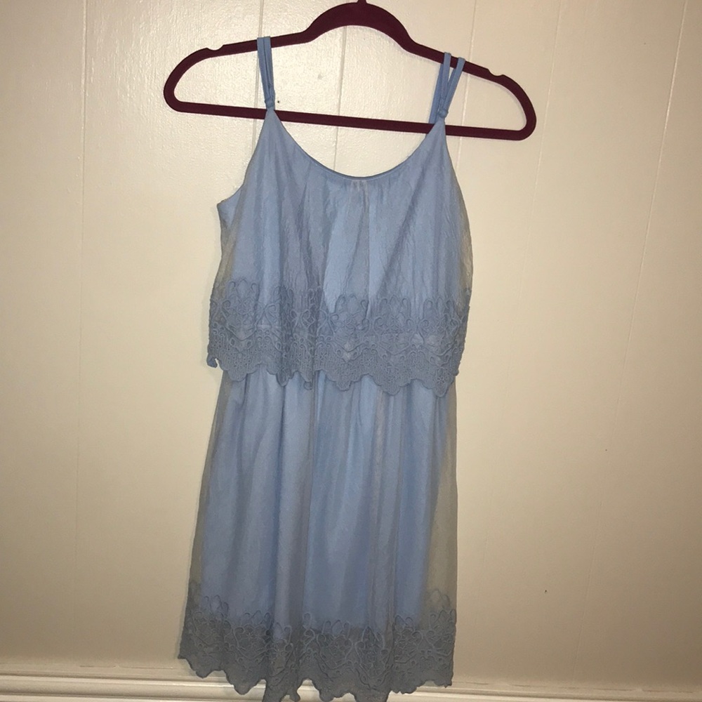 Baby blue dress